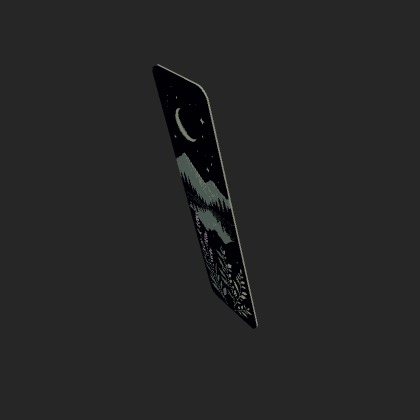 Dark Moon Bookmark β Low Angle