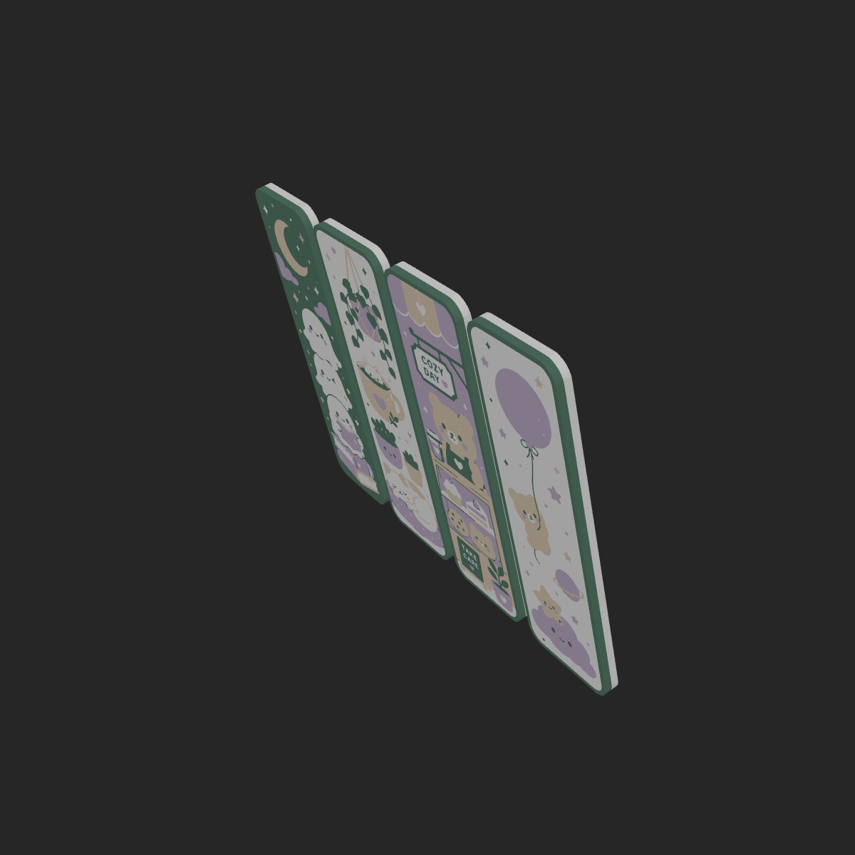 Bookmark Set #2 — Low Angle