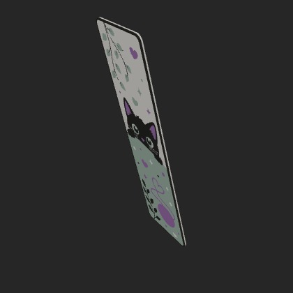 Black Cat Bookmark β Low Angle