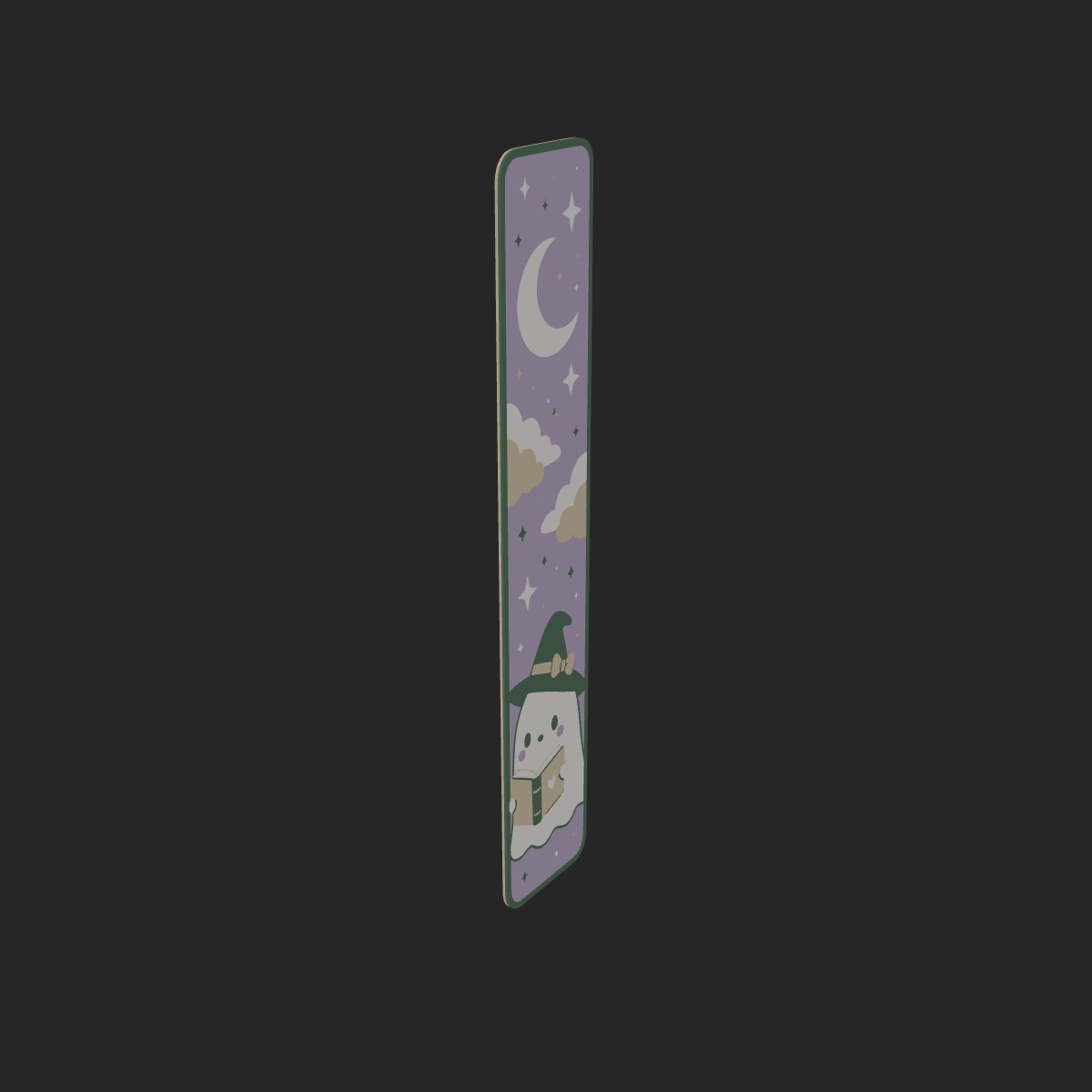 Purple Ghost Bookmrk β Side