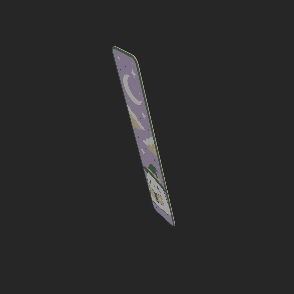 Purple Ghost Bookmrk β Low Angle